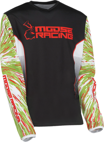 MOOSE RACING Youth Agroid Jersey Black, Green -a7b55b33214b6332fccdccd305accf1f.webp