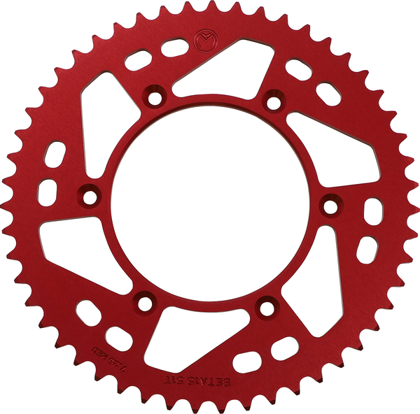 MOOSE RACING Rear Aluminum Sprocket Red -0