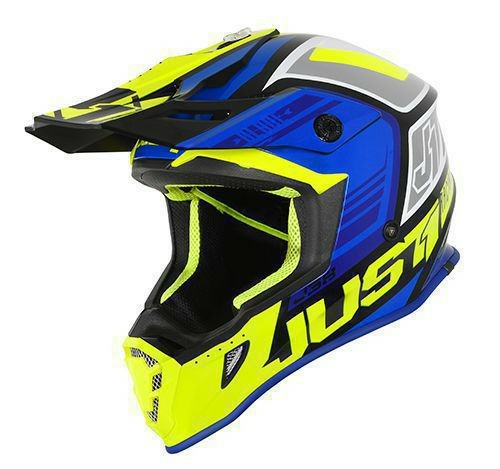 Casca Just1 J38 Blade Blue-Yellow Fluo-Black