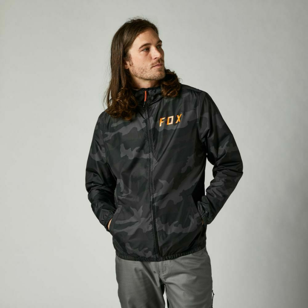 Geaca Fox Windbreaker Black Camo-0