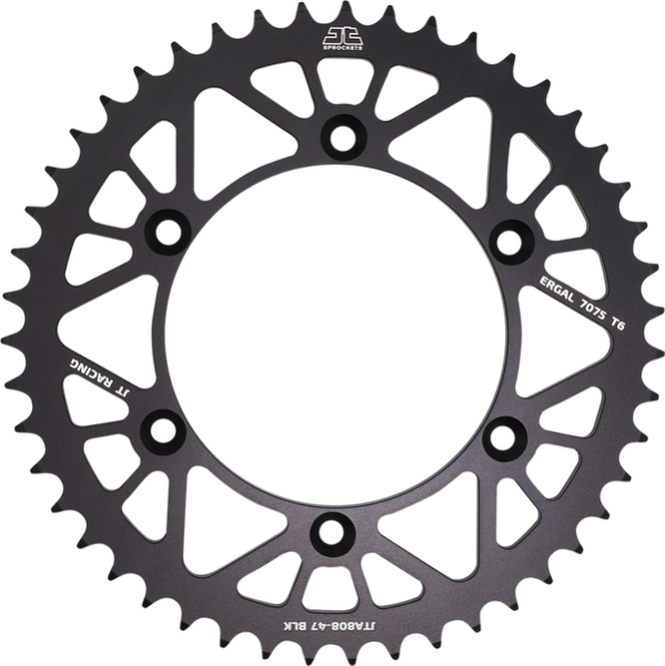 JT SPROCKETS Racelite Aluminum Rear Sprocket Black 