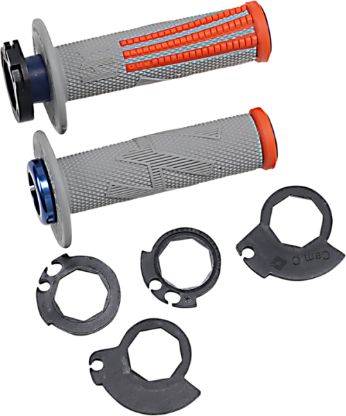 Emig Pro V2 Lock-on Grips Gray, Orange-0