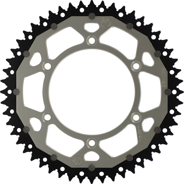 MOOSE RACING Dual Sprocket Silver 