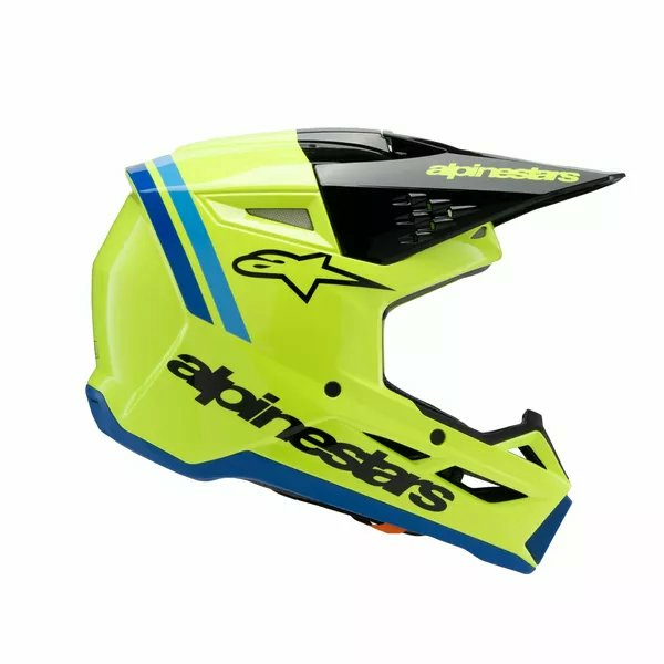 Alpinestars Youth S-m3 Radium Helmet Black, Blue, Yellow -2