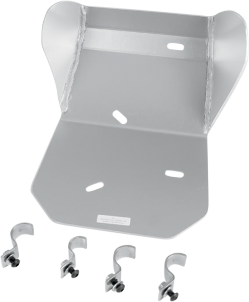 MOOSE RACING Aluminum Skid Plate Silver 