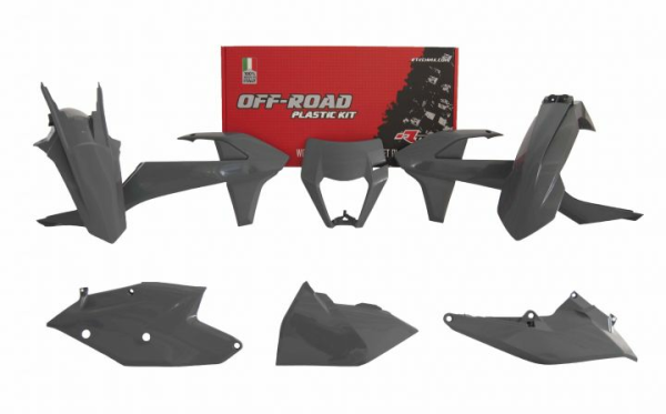 Kit plastice RACATECH KTM EXC/EXCF '17-'19  Quantum Grey (6 buc)