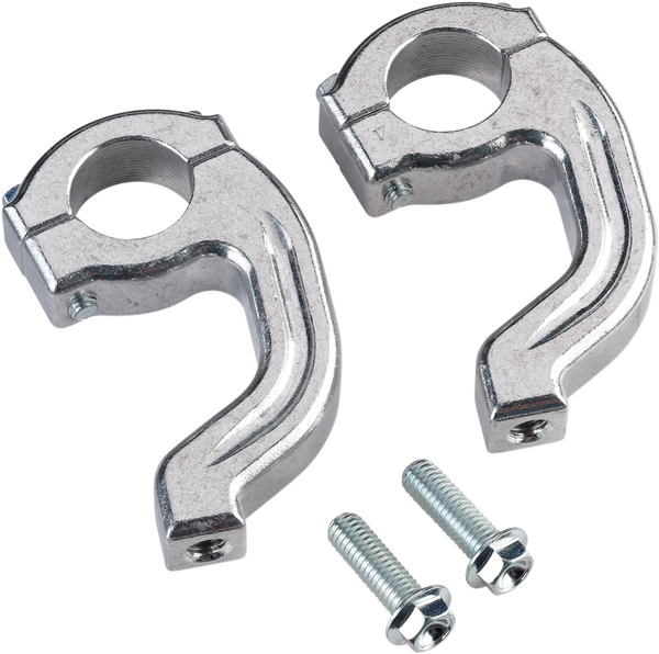 MOOSE RACING Replacement Contour Handguard Inner Mount Clamp Silver 