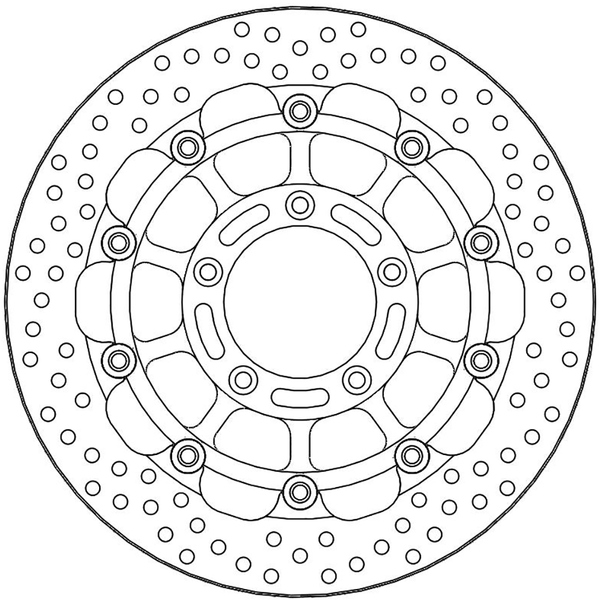 Halo Series T-floater Brake Rotor Black, Stainless Steel-aafe1f8e6528ee99b97131f00f564279.webp