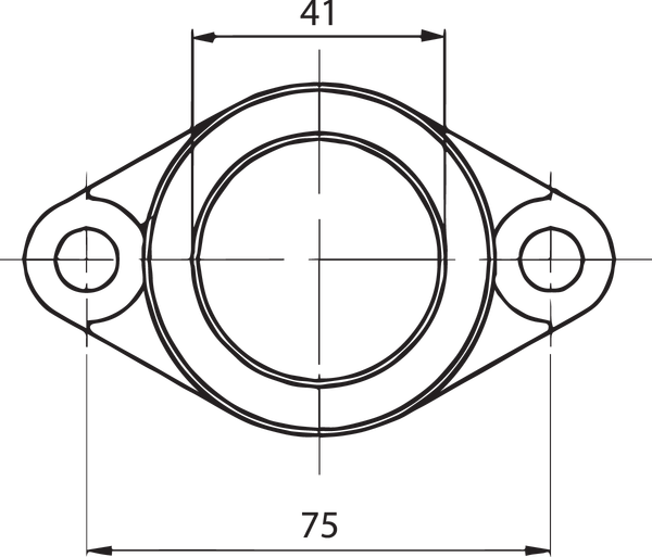 Carburetor Mounting Flange Black-0