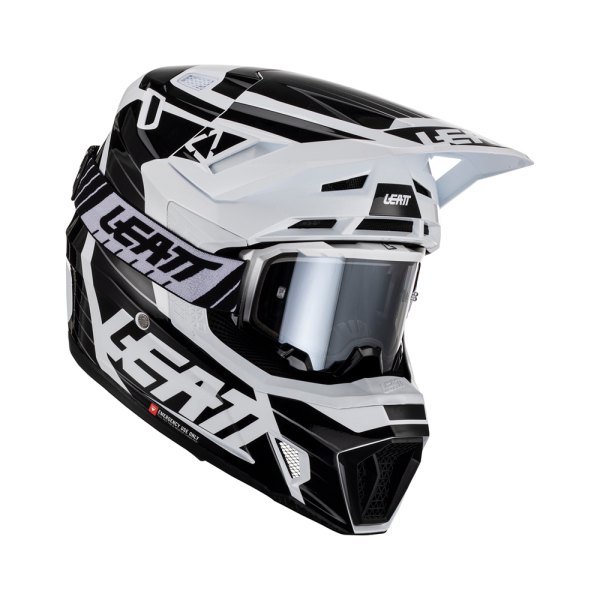 Casca Leatt 7.5 V23 White/Black (Ochelari Velocity 4.5 Iriz Cadou)