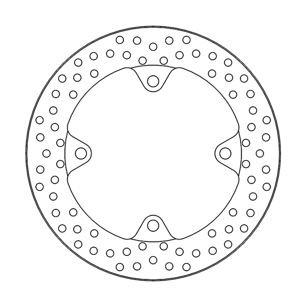 Halo Series Fixed Rotor Polished Steel, Silver, Stainless Steel