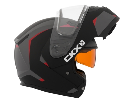 CKX Helmet, Flip-Up Flex RSV Control Red Electrical visor XS-0