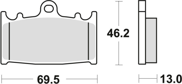 Placute frana spate TRW Sinterizate STREET SUZUKI VL 1500 INTRUDER '01-'08