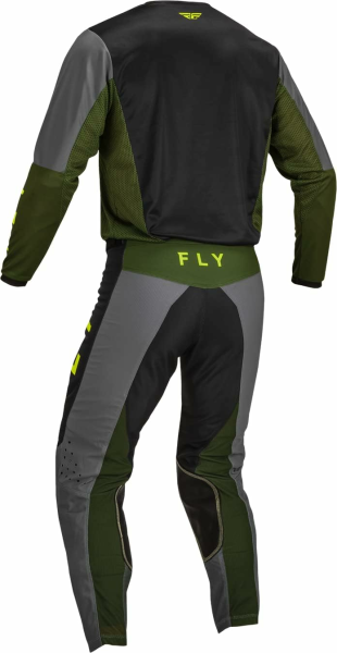 Combo Echipament Mx/Enduro Fly Kinetic Jet Negru/Olive/Fluo Galben-3