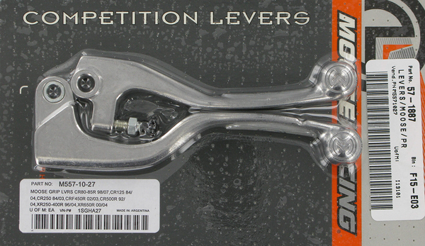 MOOSE RACING Competition Lever Clear, Silver -0