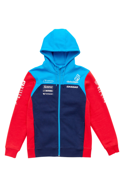 TLD GASGAS TEAM ZIP HOODIE NAVY/RED