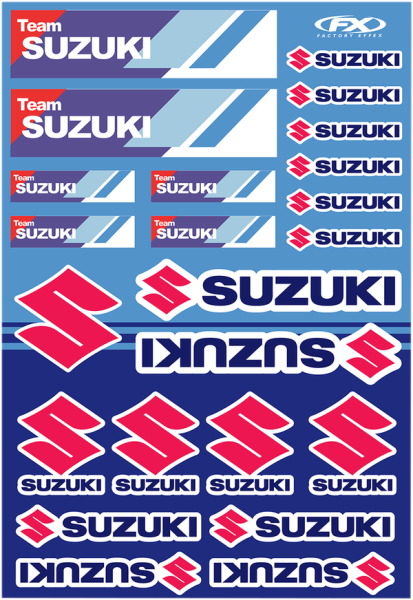 Sticker Sheet Blue, Red