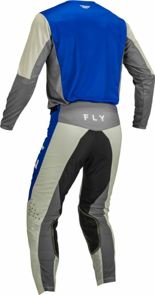 Combo Echipament Mx/Enduro Fly Kinetic Jet Albastru/Gri/Alb-4