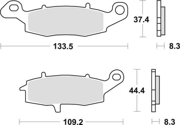 Placute frana fata TRW Sinterizate RACING KAWASAKI ER6 '06-'16/VERSYS 650 '07-'14/Z 750 '04-'06/ZR7 '99-'04/W 800 '11 -/GPZ 1100 '95-'98/VN 1500 '93-'04/VN 1600 '03-'08/VN 1700 '09-'17/SUZUKI GS 500 '96-'08/GSF 600 '00-'04