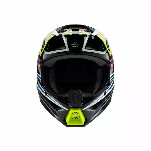 Alpinestars Youth S-m3 Wurx Helmet Black, Blue, Yellow -5