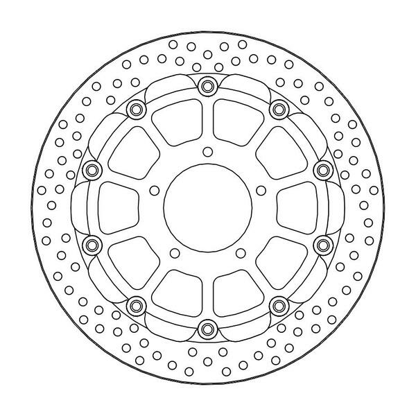 Halo Series Floating Racing Rotor Black