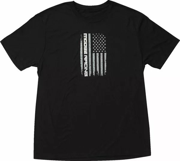 MOOSE RACING Stars And Stripes Forever T-shirt Black 