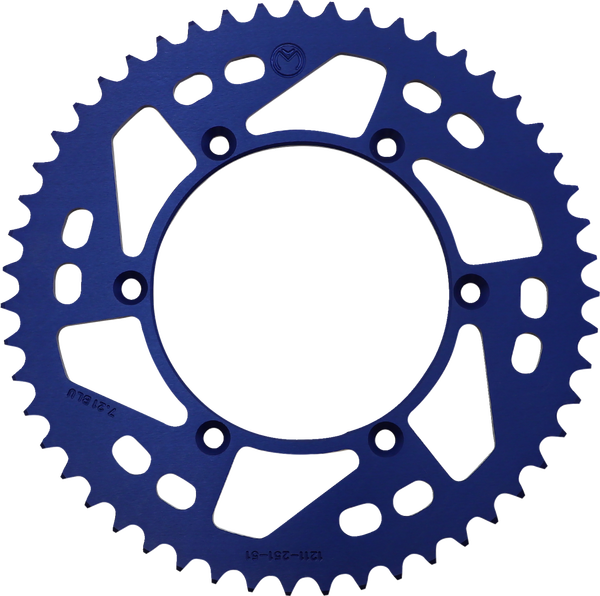 MOOSE RACING Rear Aluminum Sprocket Blue 