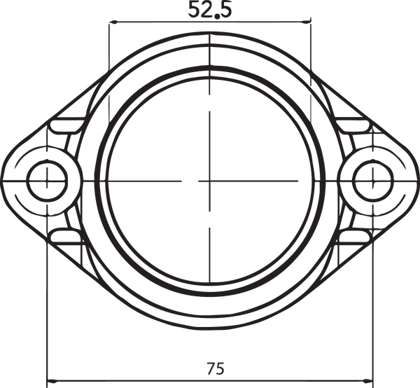 Carburetor Mounting Flange Black-0