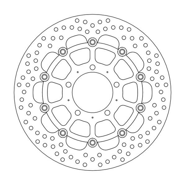 Halo Series Floating Rotor Black, Stainless Steel