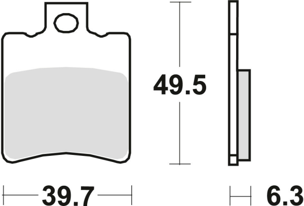 Placute frana fata TRW Organice SUZUKI AP '95-'98/UX '99-'00/YAMAHA NS 50 '13 -/YN 50 '97 -/XN 125 '00-'03