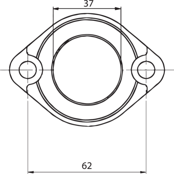 Carburetor Mounting Flange Black-0