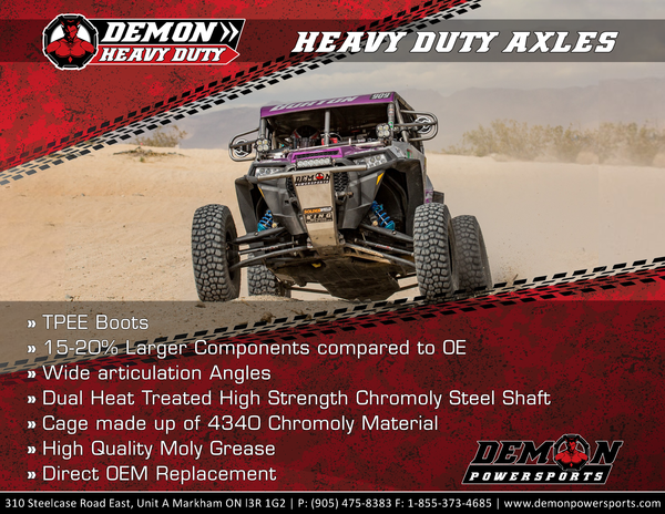Complete Heavy Duty Axle Kit Black-2