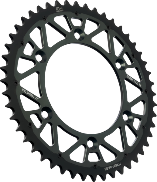 JT SPROCKETS Twinstar Rear Sprocket Graphite -0