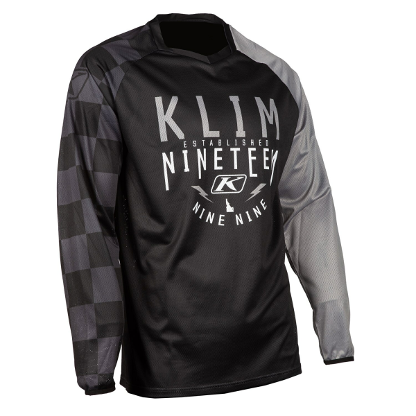 Tricou Klim Petrol Checkered Black-1