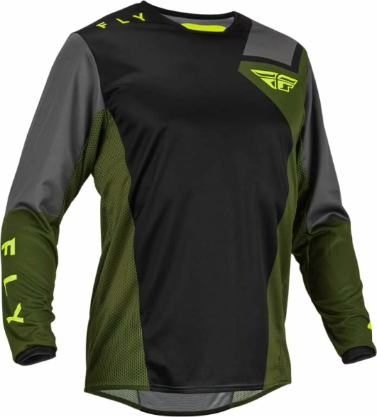 Combo Echipament Mx/Enduro Fly Kinetic Jet Negru/Olive/Fluo Galben-5