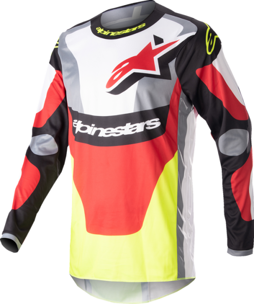 Tricou Alpinestars Fluid Agent Red/Yellow-3