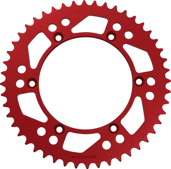 MOOSE RACING Rear Aluminum Sprocket Red -0