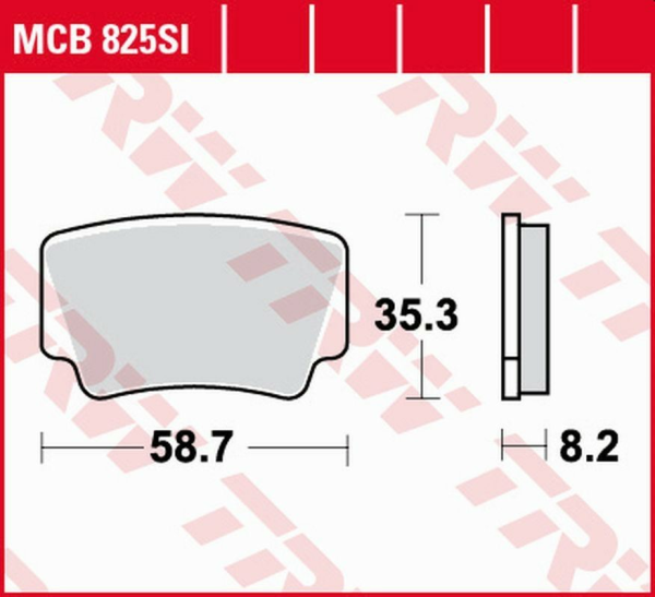 Placute frana spate TRW Sinterizate OFFROAD KTM SX-F / XC 450 ATV '08 -'11/SX / XC 505 ATV '08 -'13/XC 525 ATV '08 -'13