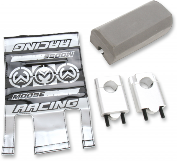 MOOSE RACING Universal Handlebar Clamp Kit Silver 