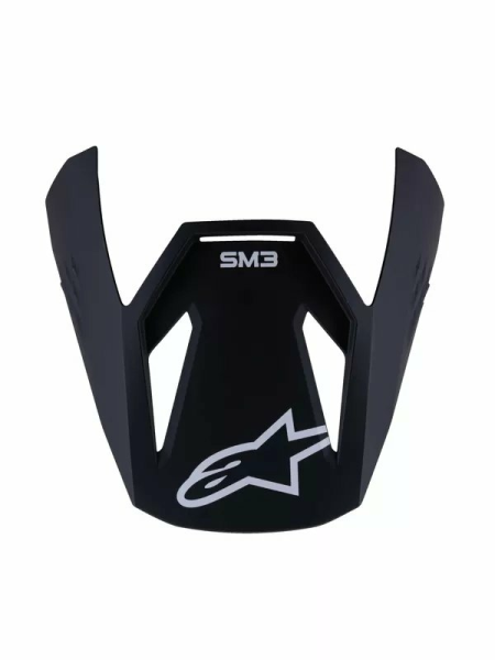 Alpinestars Youth Sm3 Solid Visor Black 