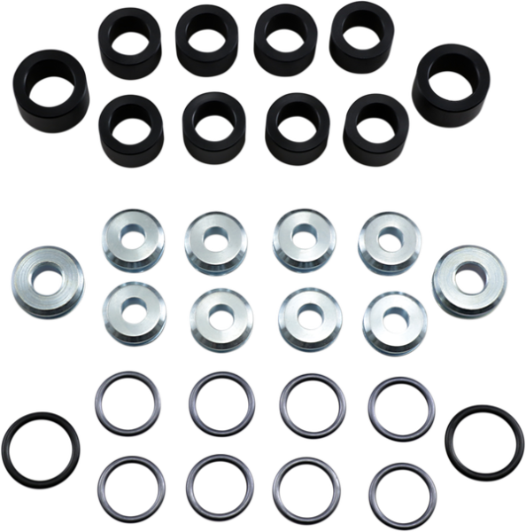 MOOSE RACING Rear Suspension Bushing Kit Black, Chrome 