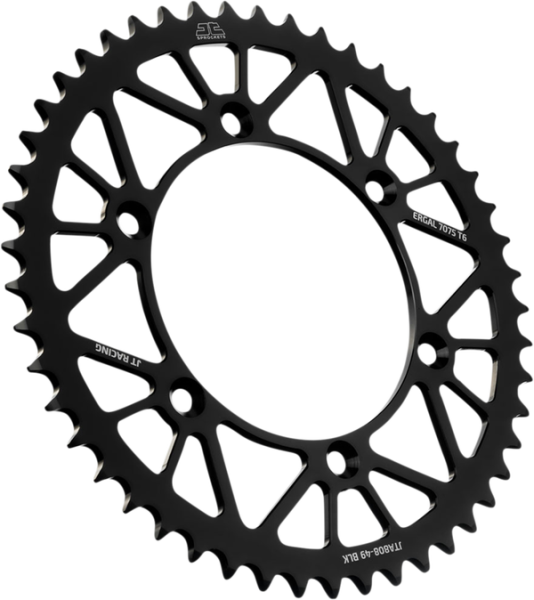 JT SPROCKETS Racelite Aluminum Rear Sprocket Black 