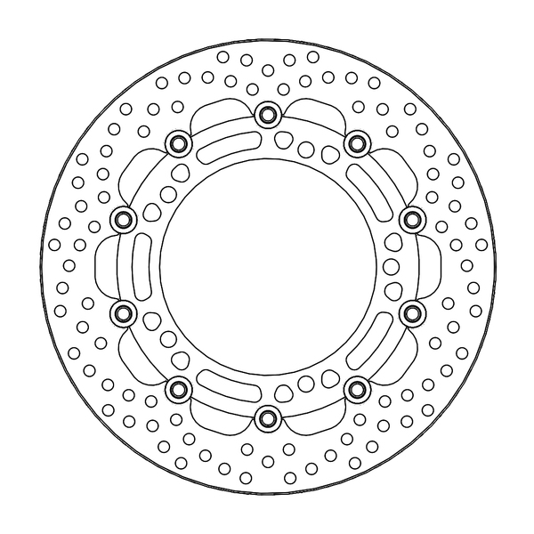 Halo Series Floating Rotor Black, Stainless Steel