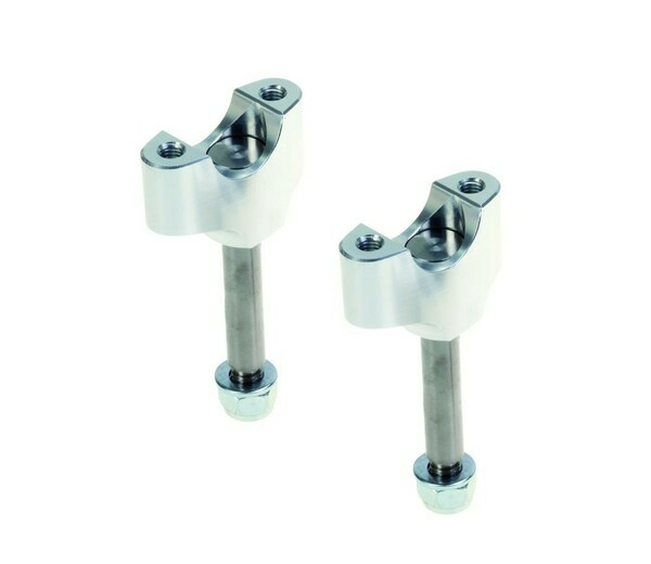 Mx-en Lower Handlebar Clamps Silver, Anodized