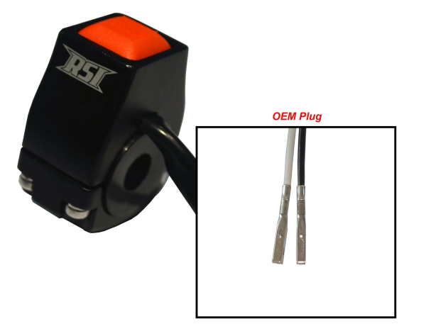 RSI Kill Switch push button, alu with OEM terminals BRP Gen 4 2-strokes