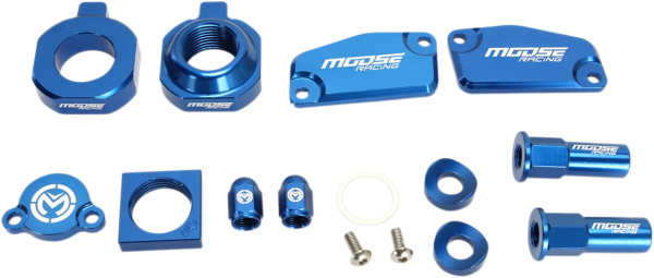 MOOSE RACING Bling Pack Kit Blue, Anodized 