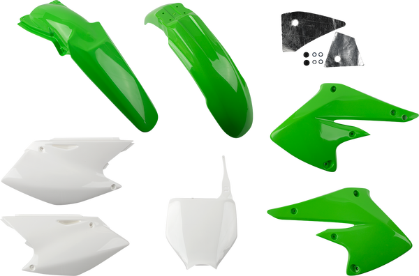 Full Body Replacement Plastic Kit Green, White-5