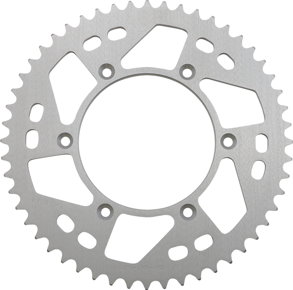 MOOSE RACING Rear Aluminum Sprocket Silver -0