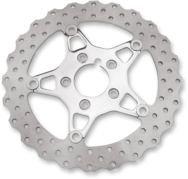 Fsd Series Stainless Steel Front Brake Rotor For Big Twins Polished Steel