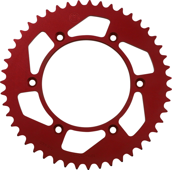 MOOSE RACING Rear Aluminum Sprocket Red -0